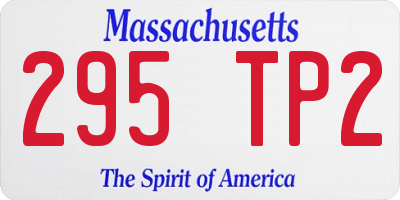MA license plate 295TP2