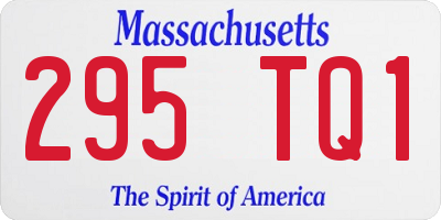 MA license plate 295TQ1