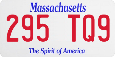 MA license plate 295TQ9