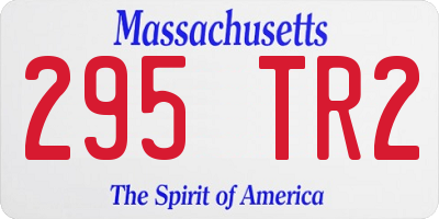 MA license plate 295TR2