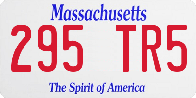 MA license plate 295TR5