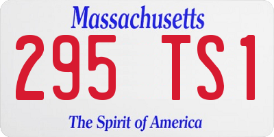 MA license plate 295TS1