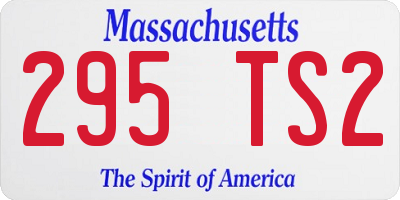 MA license plate 295TS2