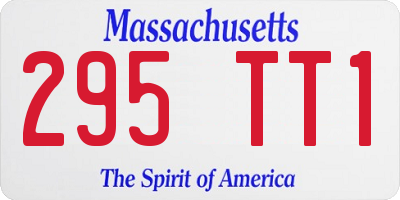 MA license plate 295TT1