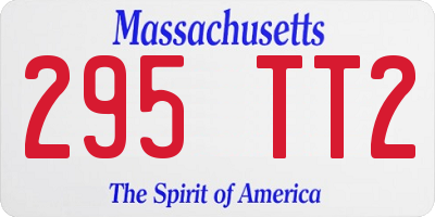 MA license plate 295TT2