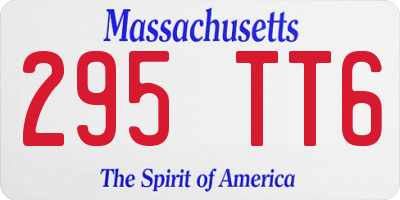 MA license plate 295TT6