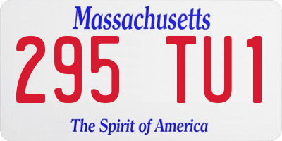 MA license plate 295TU1