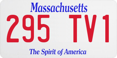 MA license plate 295TV1