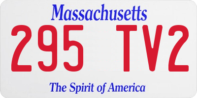 MA license plate 295TV2