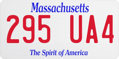MA license plate 295UA4