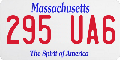 MA license plate 295UA6
