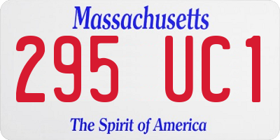 MA license plate 295UC1