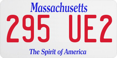 MA license plate 295UE2