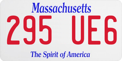 MA license plate 295UE6