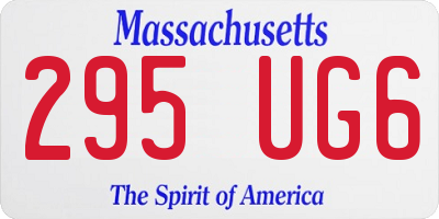 MA license plate 295UG6