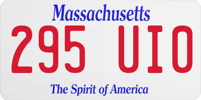 MA license plate 295UI0