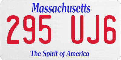 MA license plate 295UJ6