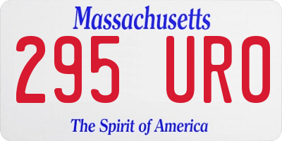MA license plate 295UR0