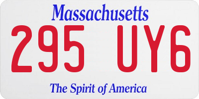 MA license plate 295UY6