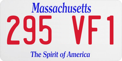 MA license plate 295VF1