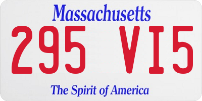MA license plate 295VI5