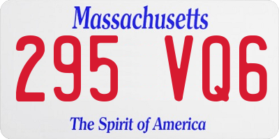 MA license plate 295VQ6