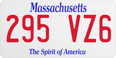 MA license plate 295VZ6