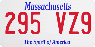 MA license plate 295VZ9