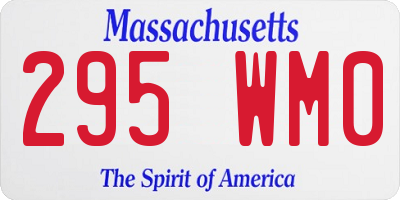 MA license plate 295WM0