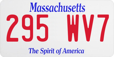 MA license plate 295WV7