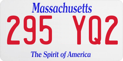 MA license plate 295YQ2