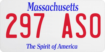 MA license plate 297AS0