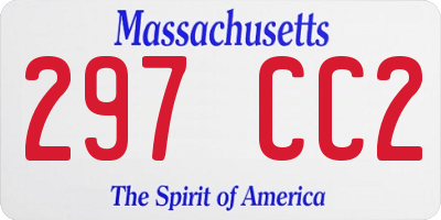 MA license plate 297CC2