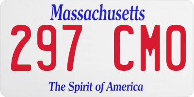MA license plate 297CM0