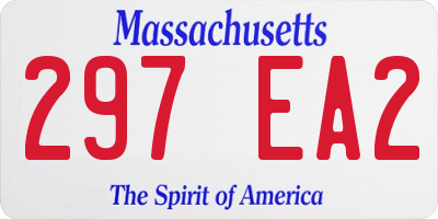 MA license plate 297EA2