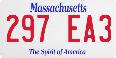 MA license plate 297EA3
