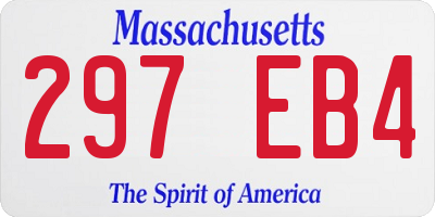 MA license plate 297EB4