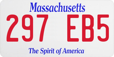 MA license plate 297EB5