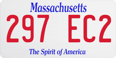 MA license plate 297EC2