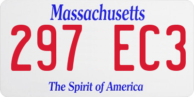 MA license plate 297EC3