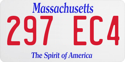 MA license plate 297EC4