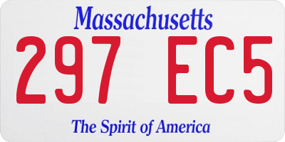 MA license plate 297EC5