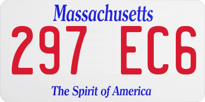MA license plate 297EC6