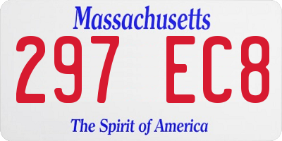 MA license plate 297EC8
