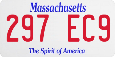 MA license plate 297EC9