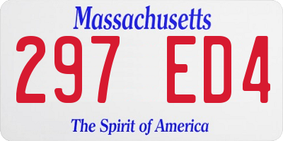 MA license plate 297ED4