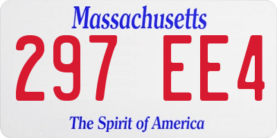 MA license plate 297EE4