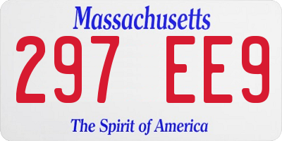 MA license plate 297EE9