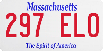 MA license plate 297EL0