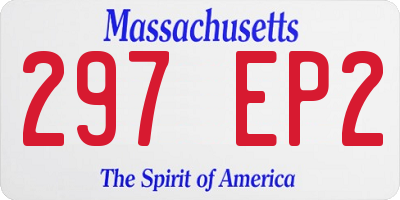 MA license plate 297EP2